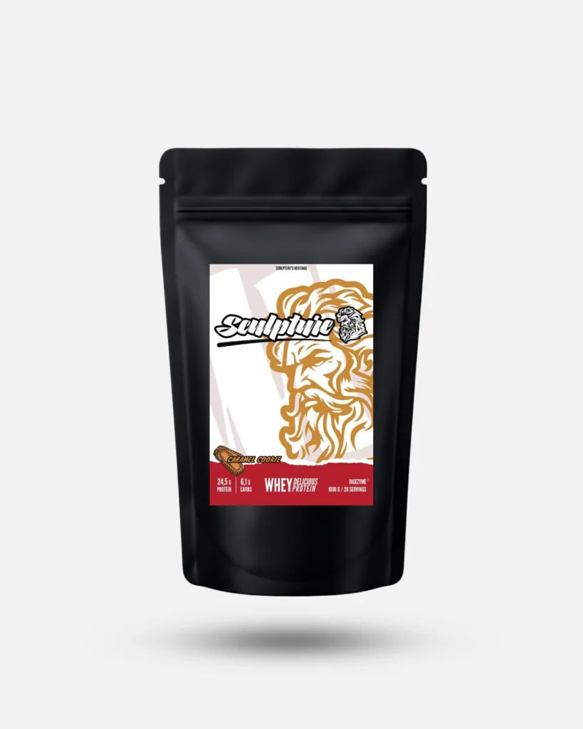 whey delicious protein digezyme - caramel cookie