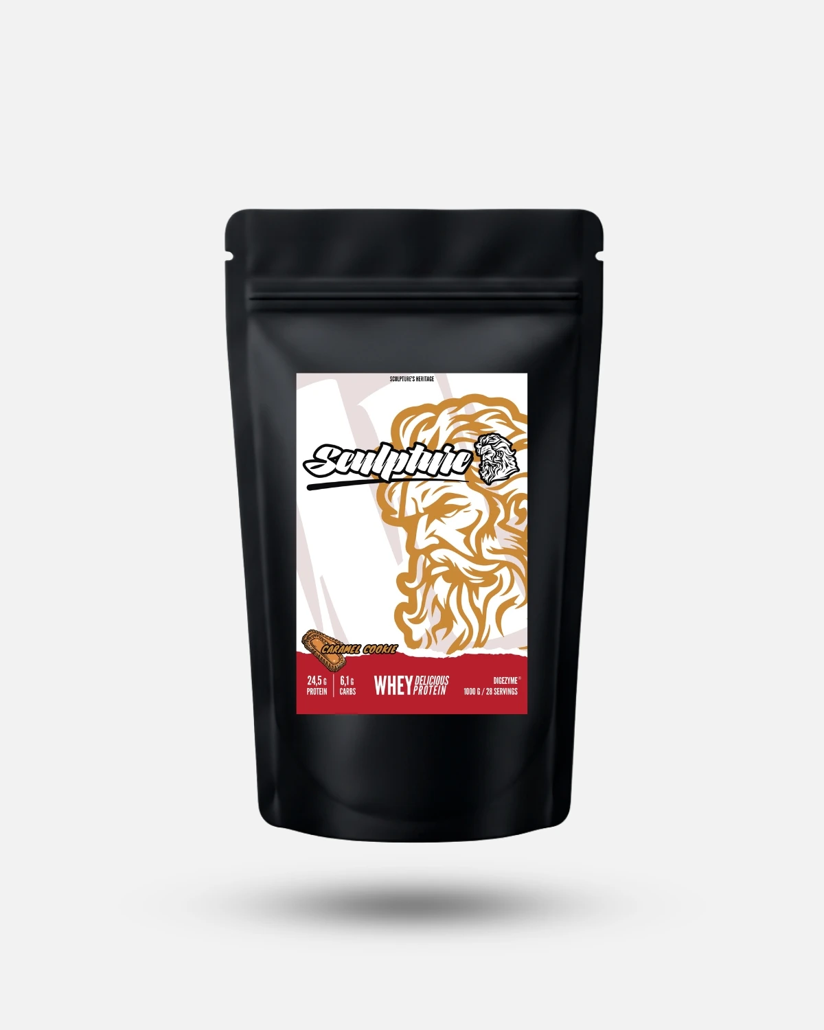 whey delicious protein digezyme - caramel cookie