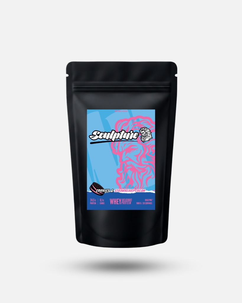 Sculpture Whey Delicious DigeZyme – Cookies and Strawberry Cream