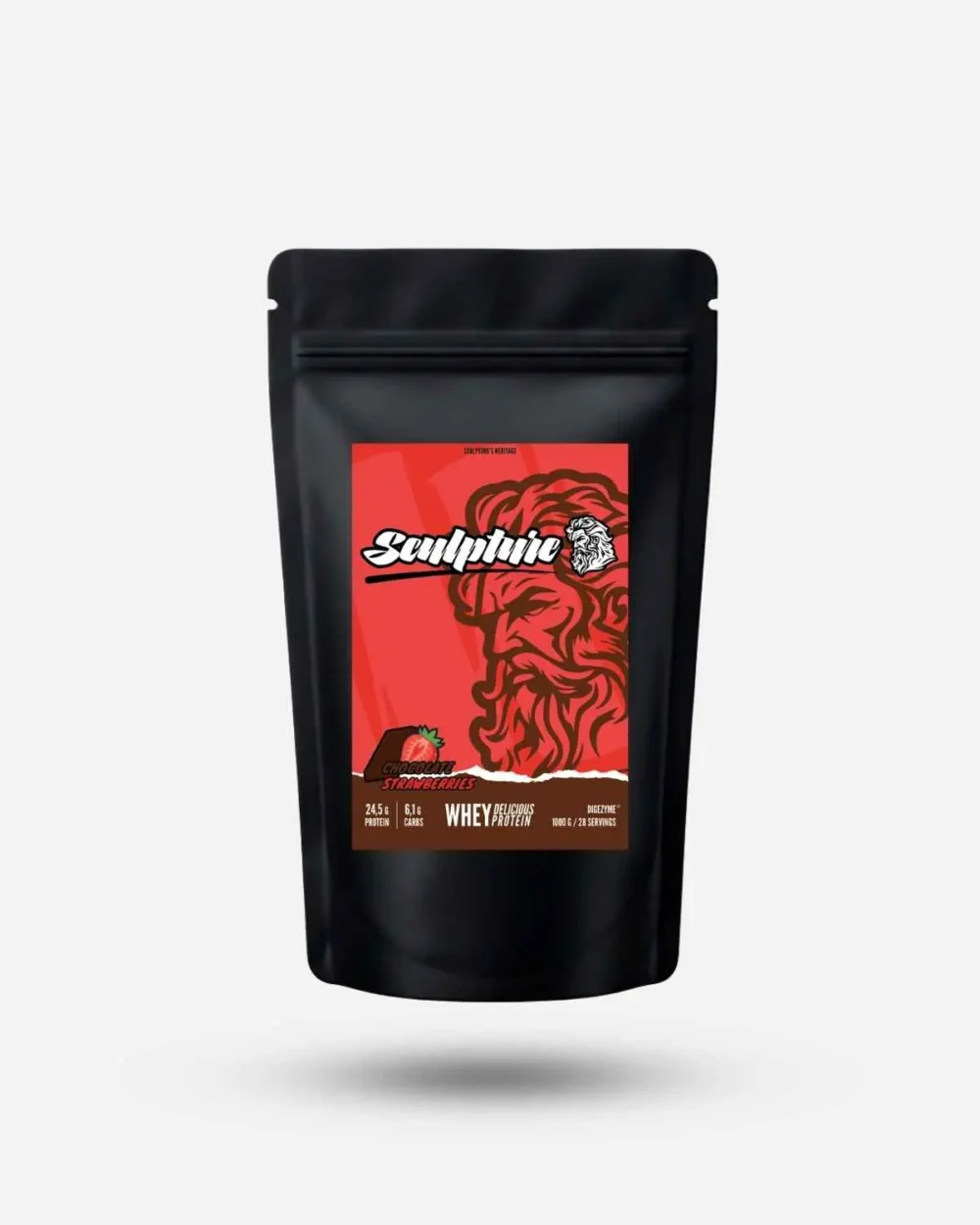 SCULPTURE WHEY DELICIOUS DIGEZYME - Chocolate Strawberries